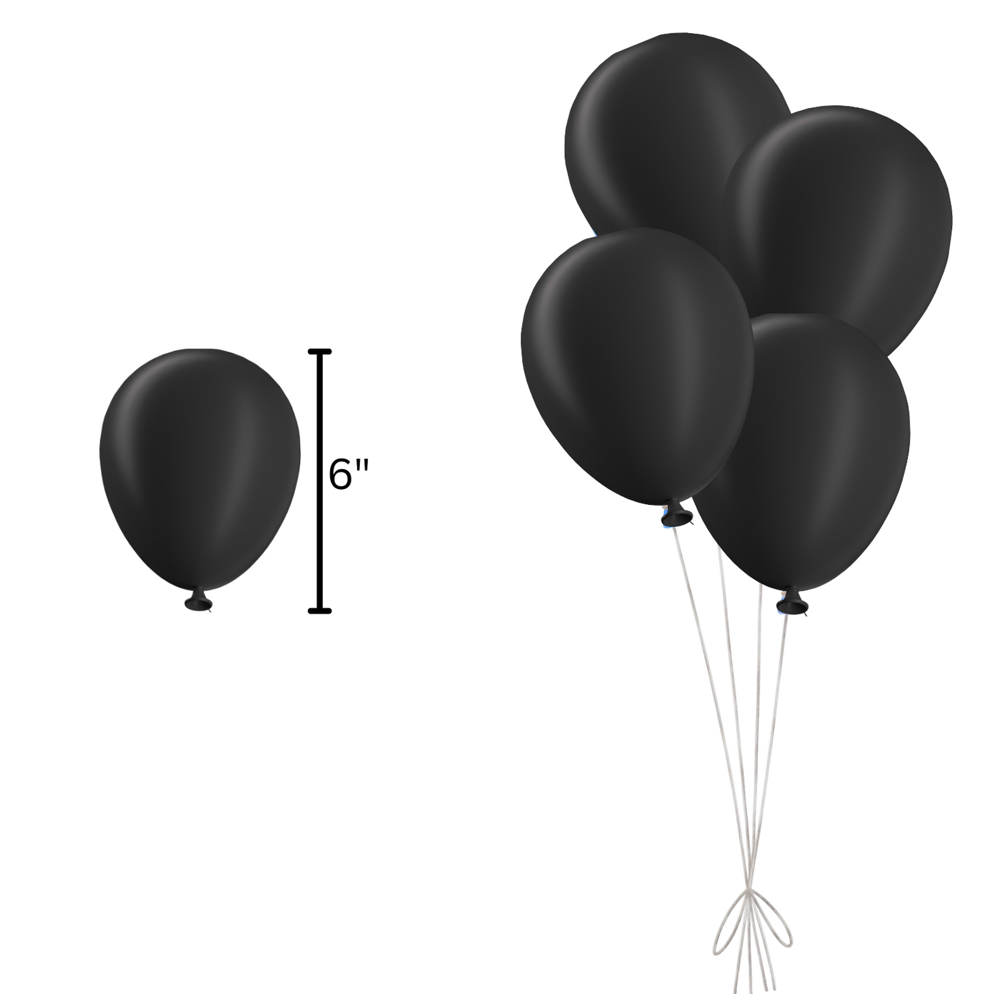 6" Latex Balloon - 10 counts