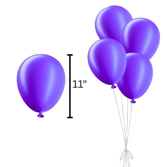 11" Latex Balloon - 5 counts