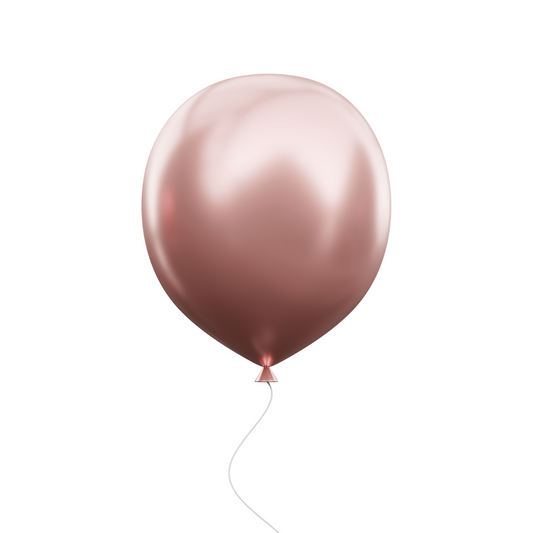 18" Metal Gold Latex Balloon- 5 counts