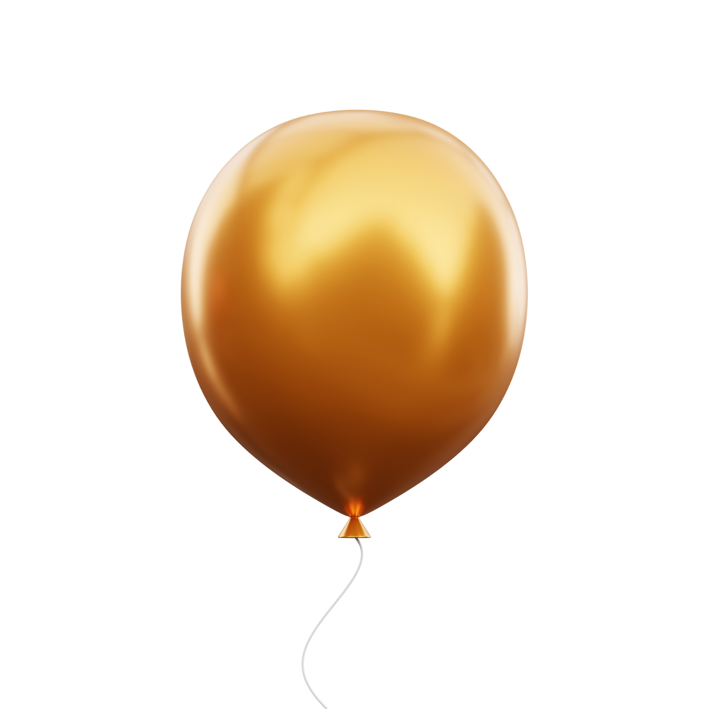 18" Metal Gold Latex Balloon- 5 counts