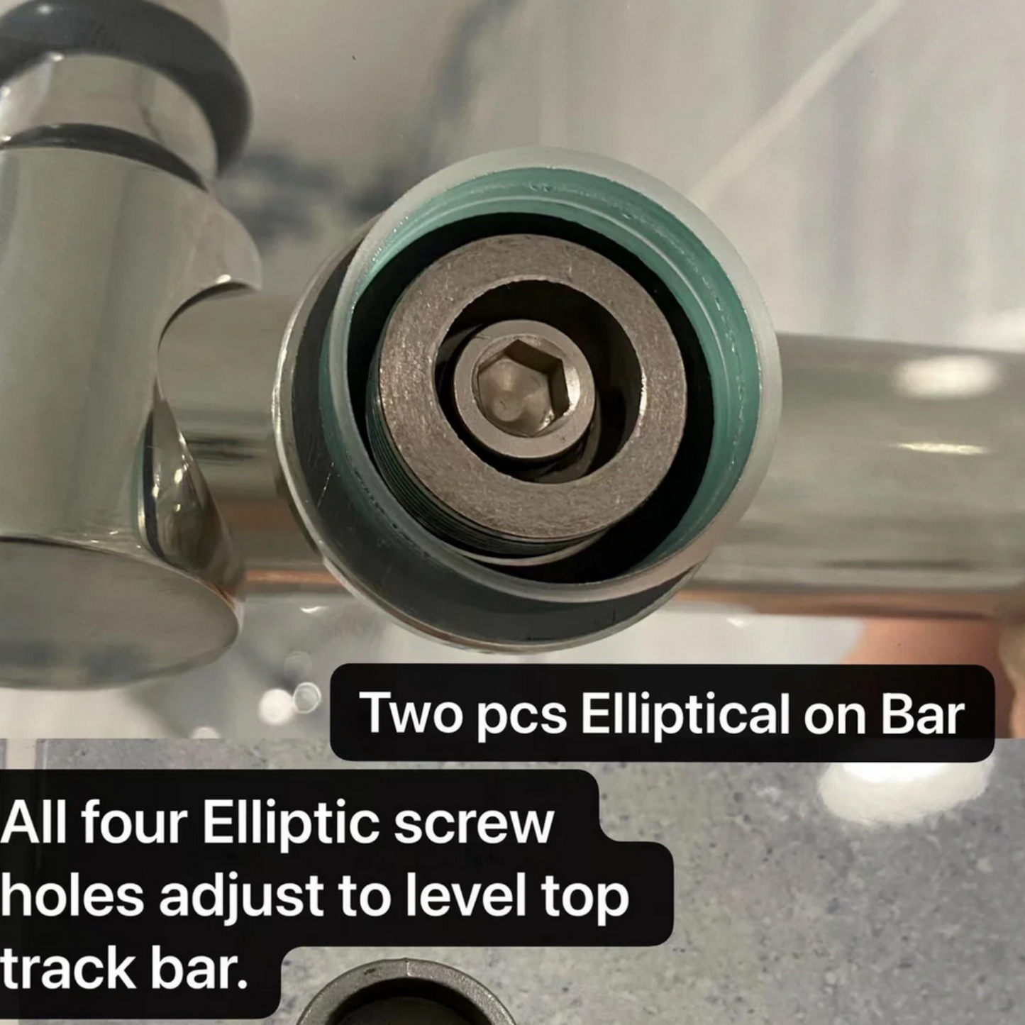 Frameless 3 Glass Panels - Sliding Shower Door