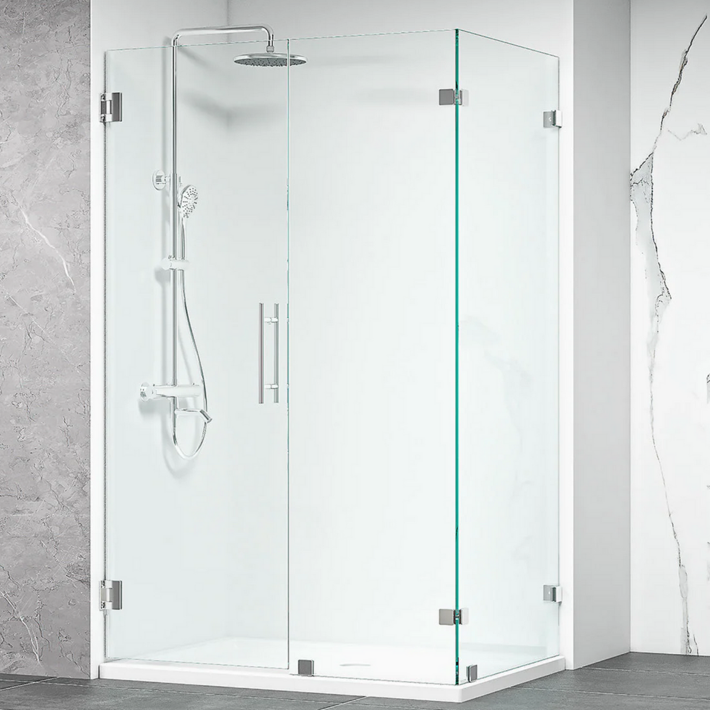 Frameless Corner Hinge Shower Door