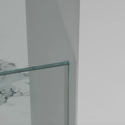 Frameless Single Glass Panel Hinge on Wall Shower Door