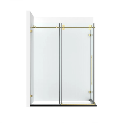 Frameless Single Sliding Shower Door + Return Panel