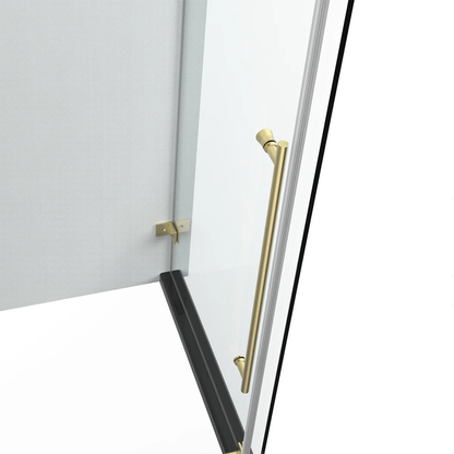 Frameless Single Sliding Shower Door + Return Panel