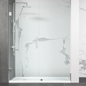Frameless Double Glass Panel Hinge on Wall Shower Door