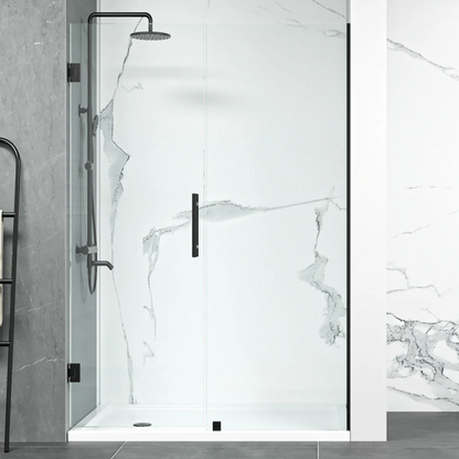 Frameless Double Glass Panel Hinge on Wall Shower Door