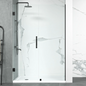 Frameless Double Glass Panel Hinge on Wall Shower Door