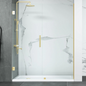 Frameless Double Glass Panel Hinge on Wall Shower Door