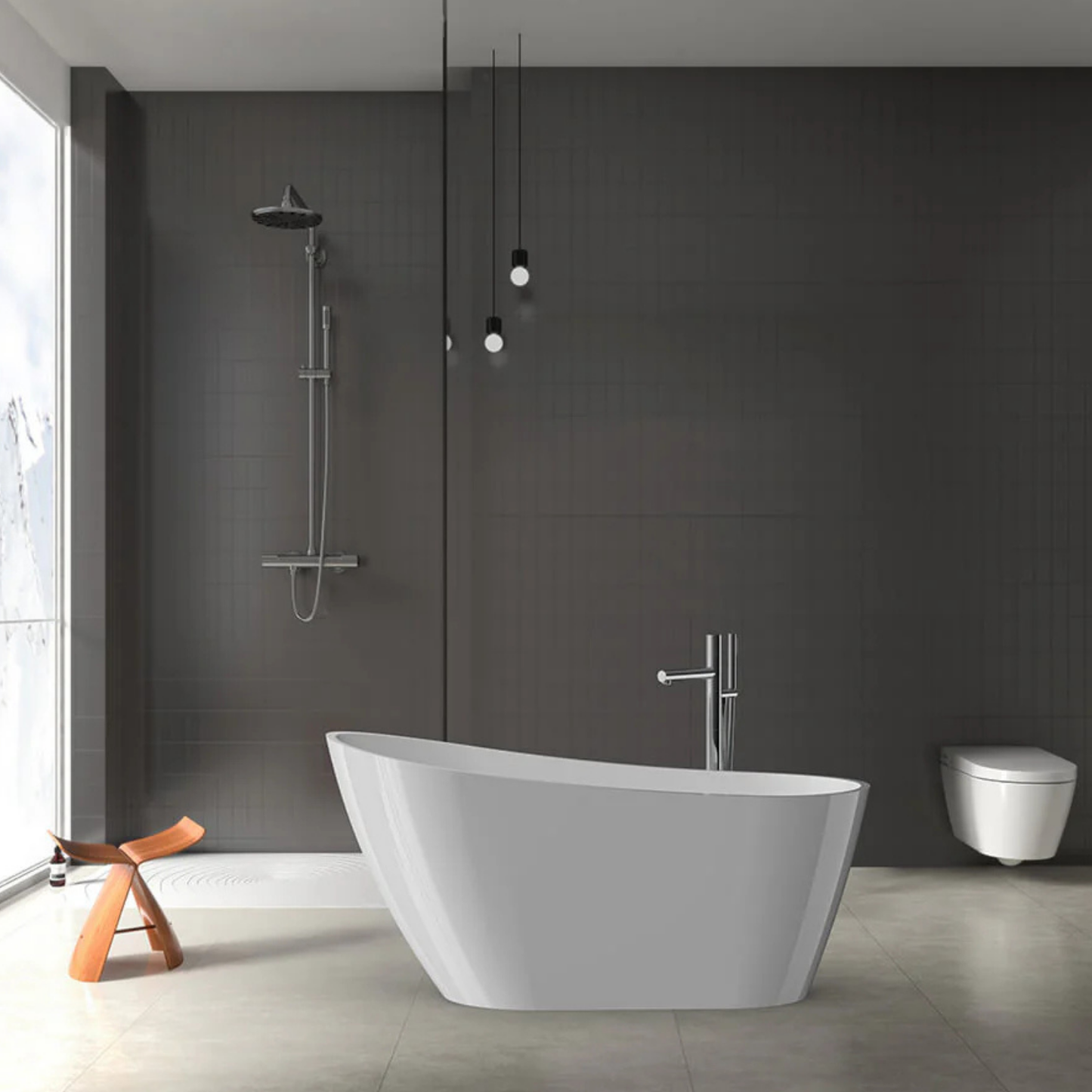 Elegant Conical Freetanding Bath Tub