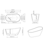 Elegant Conical Freetanding Bath Tub