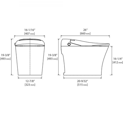 Ultra Smart Bidet Toilet - One Piece Toilet Set