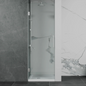Frameless Single Glass Panel Hinge on Wall Shower Door