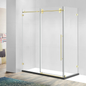 Frameless Single Sliding Shower Door + Return Panel