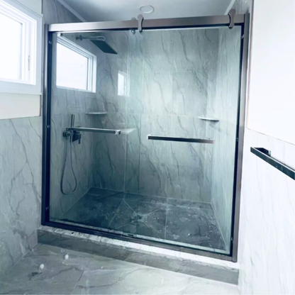 Farm-house Design Frame Sliding Shower Door