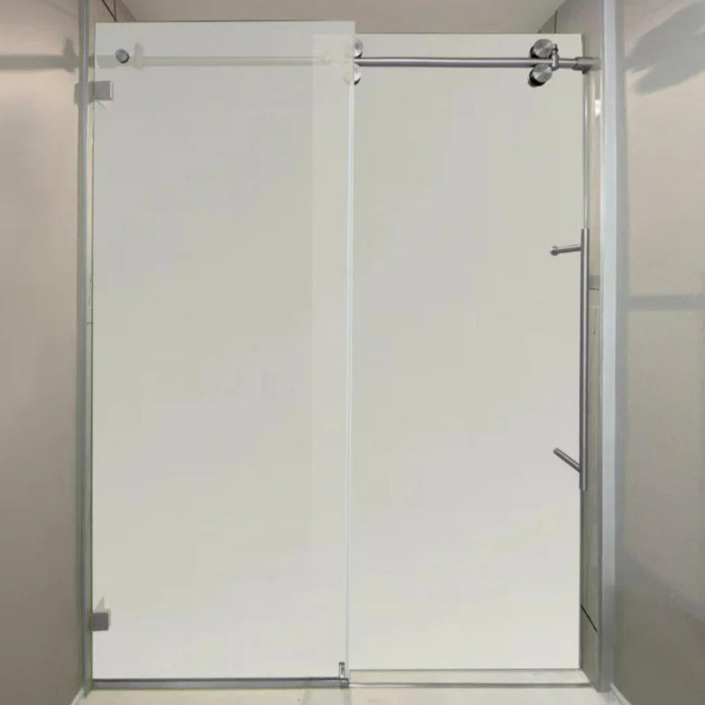 Frameless Frosted Sliding Shower Door