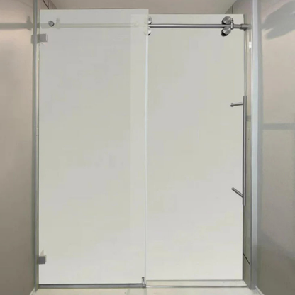 Frameless Frosted Sliding Shower Door