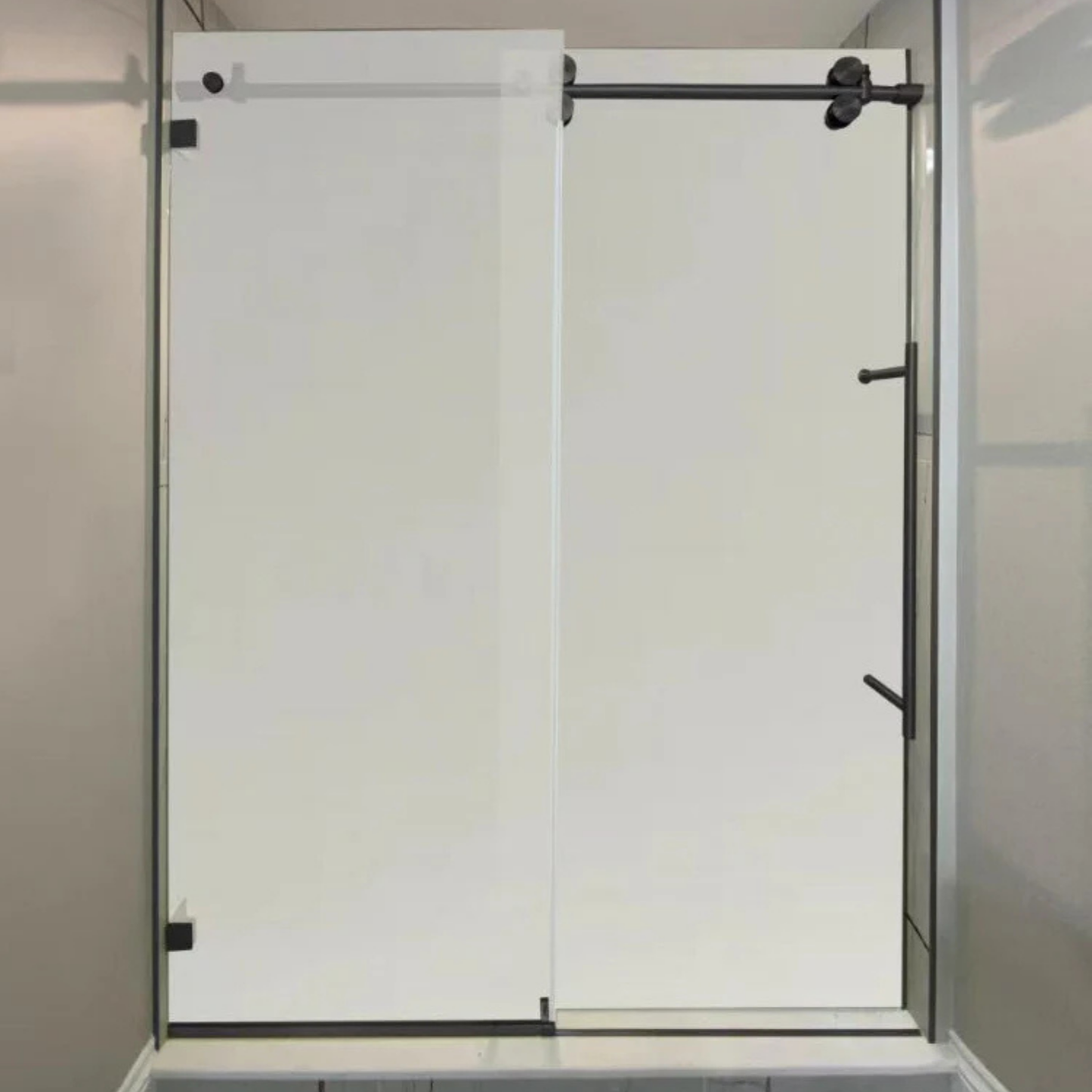 Frameless Frosted Sliding Shower Door
