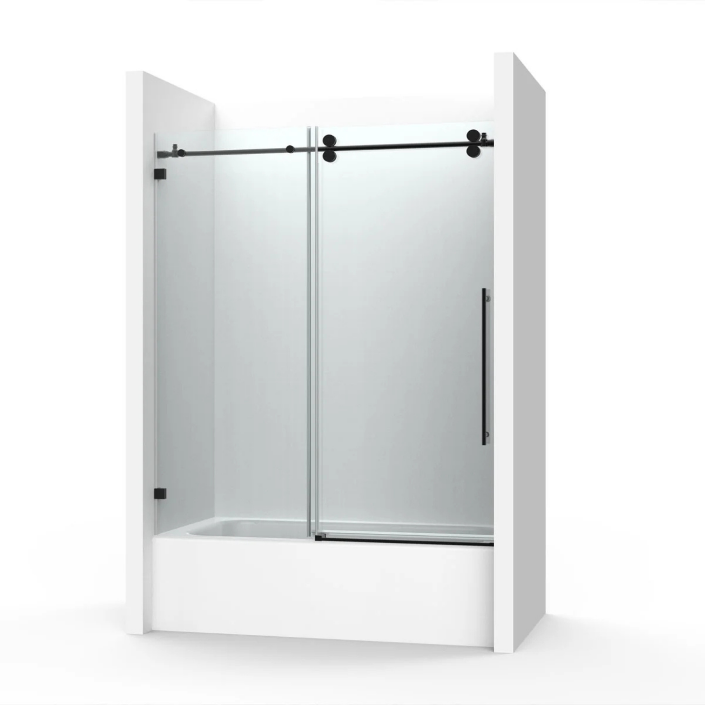 Bath Tub Frameless Sliding Shower Door