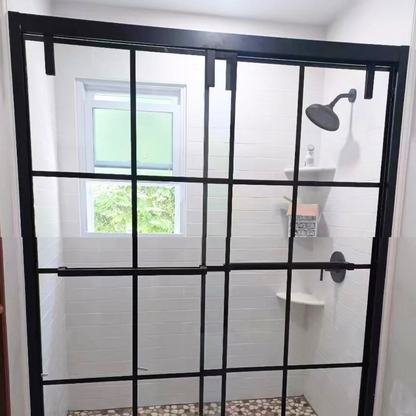 AC Framed Double Sliding Jet Glazed Shower Door