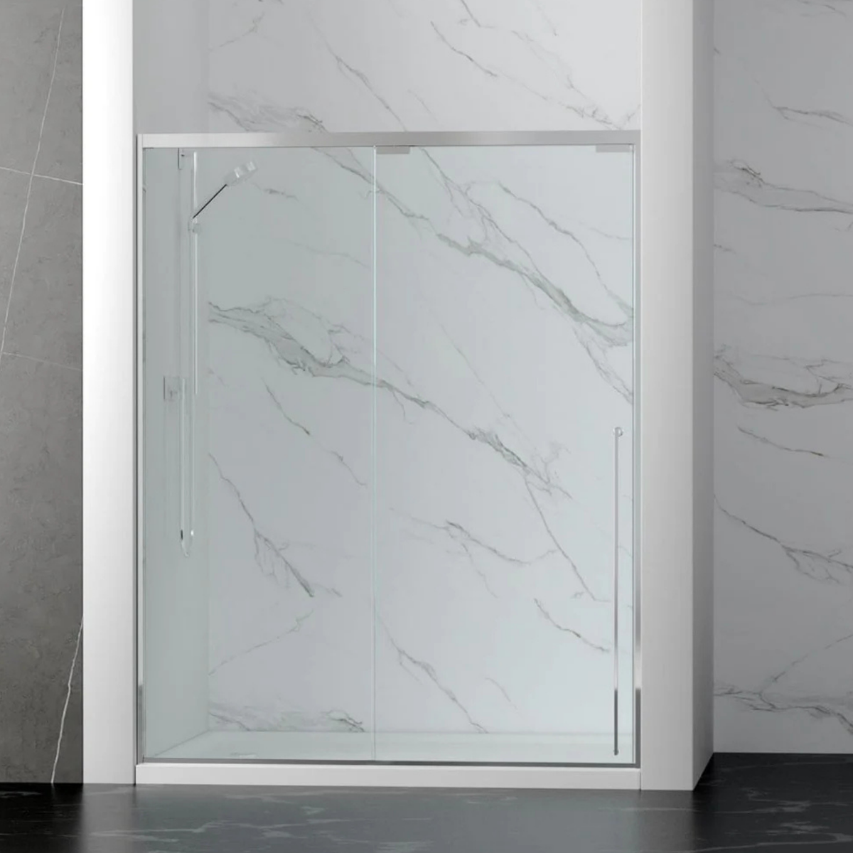 KS Framed Single Sliding Shower Door