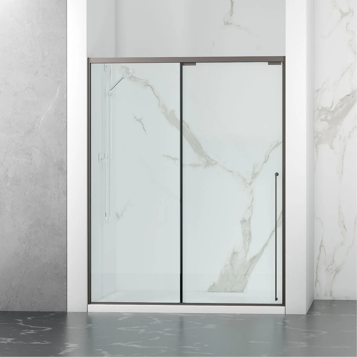 KS Framed Single Sliding Shower Door