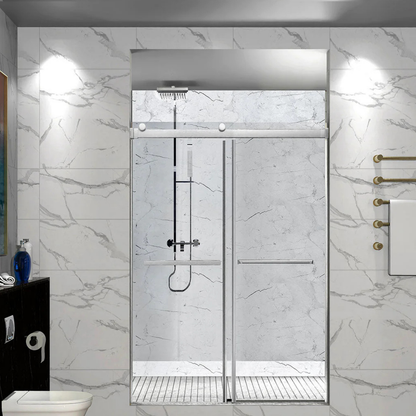Nseries Frameless Double  Sliding shower door