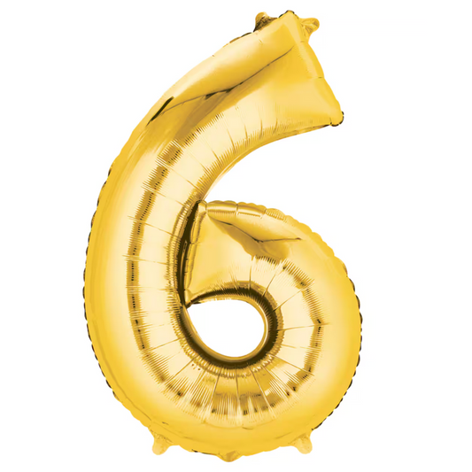 66century 34" gold foil balloon for birthday party celebration