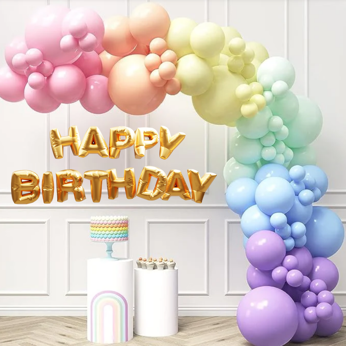 Birthday Balloon Garland Set